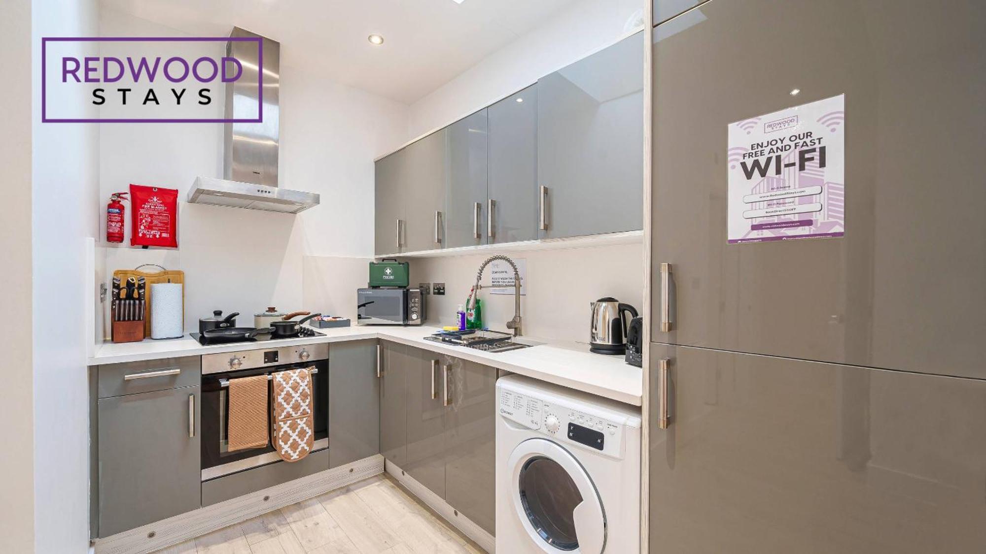1 Bed 1 Bath Town Center Apartments For Corporates & Contractors, Wifi, Netflix And Parking On Selected Units By Redwood Stays Aldershot Buitenkant foto